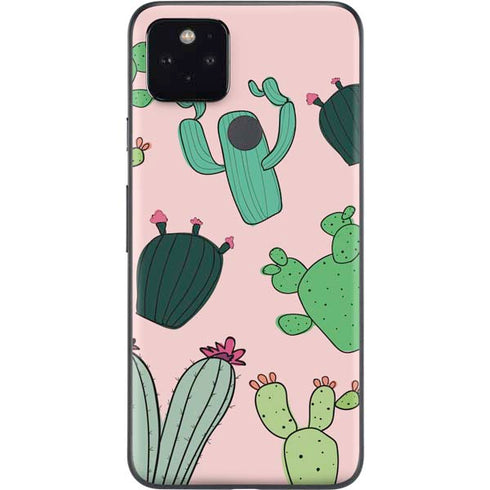 Cactus Print Google Pixel 5 Skin
